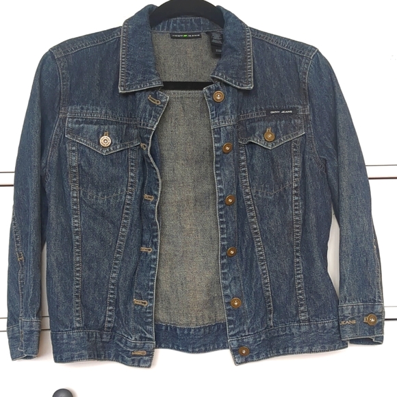 Sz S DKNY Denim Jean Jacket - Picture 6 of 9